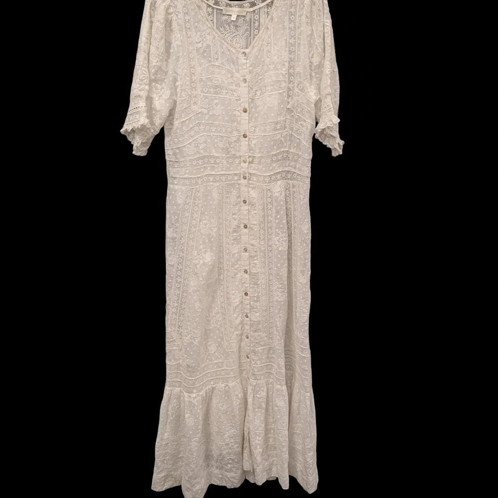 NEW LoveShackFancy Minka Heritage Maxi Dress size 14 - Picture 2 of 6